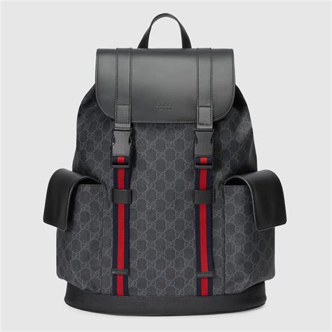 Gucci GG Supreme Fabric Backpack .